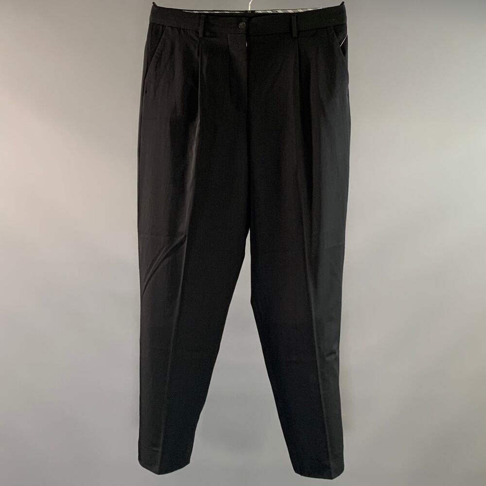 BERGFABEL Size M Black Wool Casual Pants